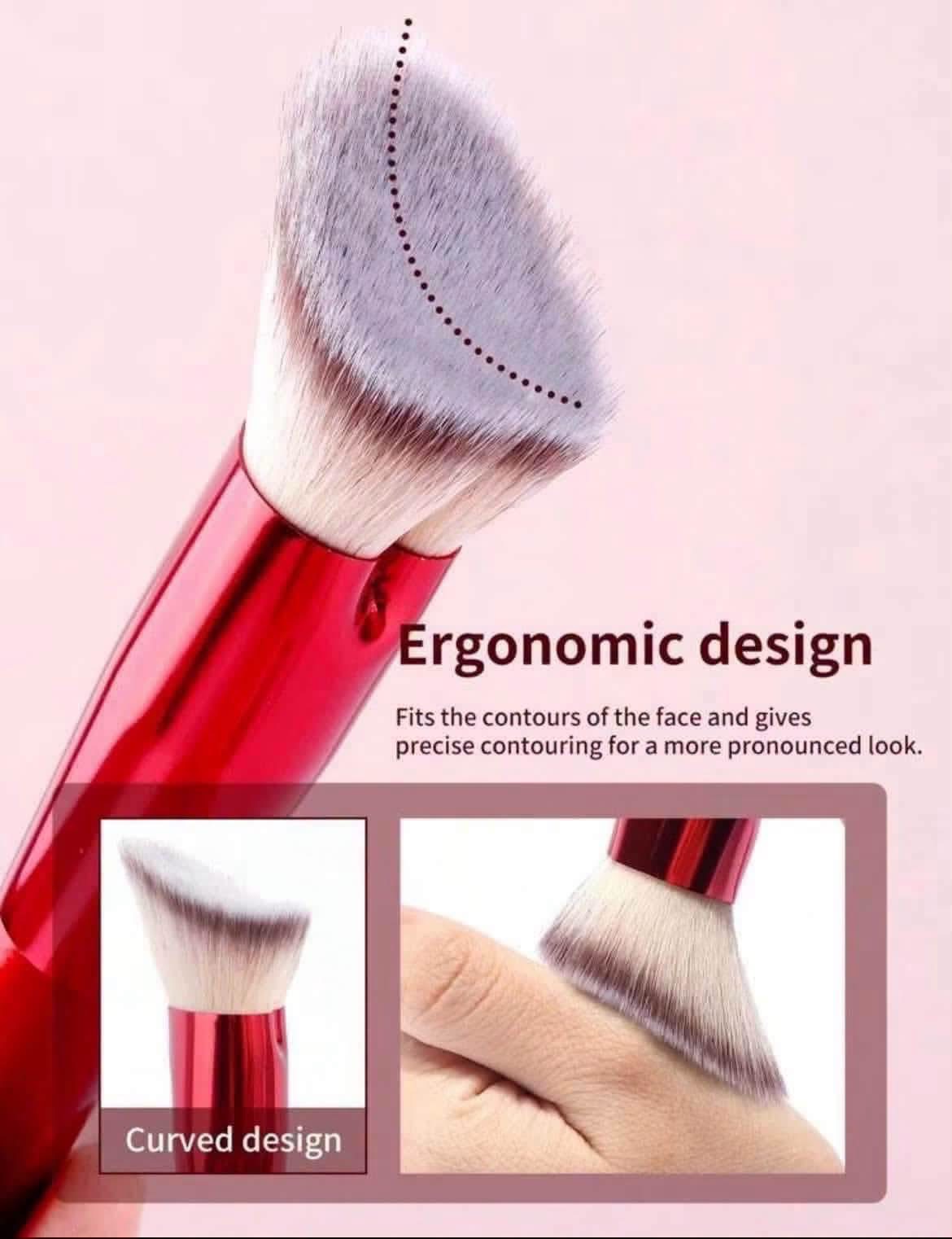 Maange 6pcs Heart Shaped Makeup brush image 3